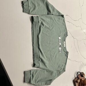 Francesca's Collections Sage Green Knit Top